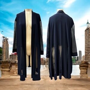 R&M, Woman, Fancy Coat Formal, Blue, Sz 20W,Long Sleeve,Long,with transparency.!